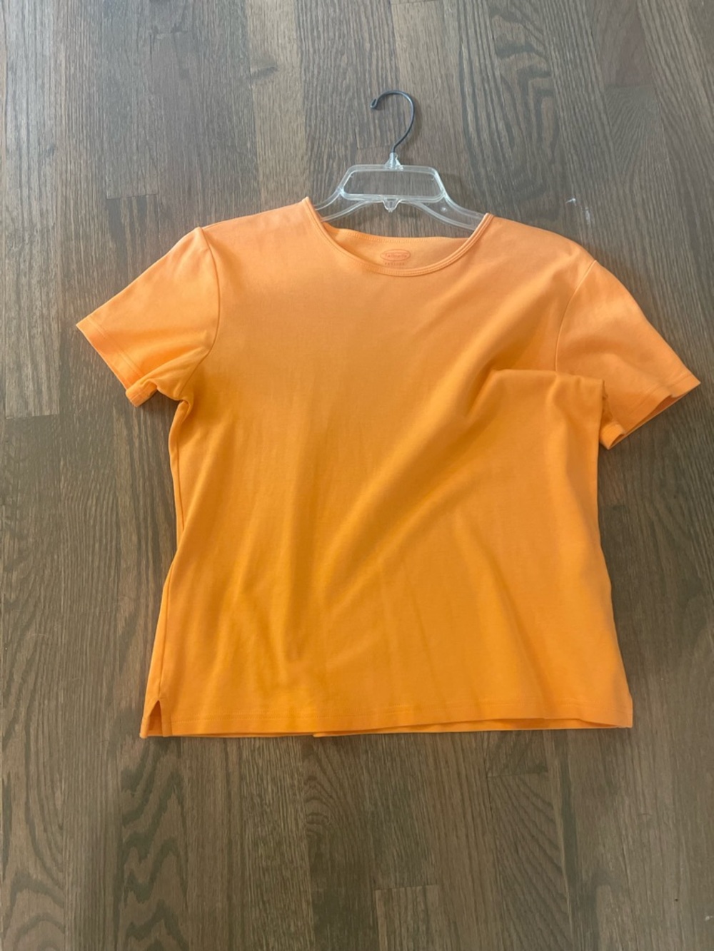 Talbots Short Sleeve Crewneck Tee in Orange, Petite Small